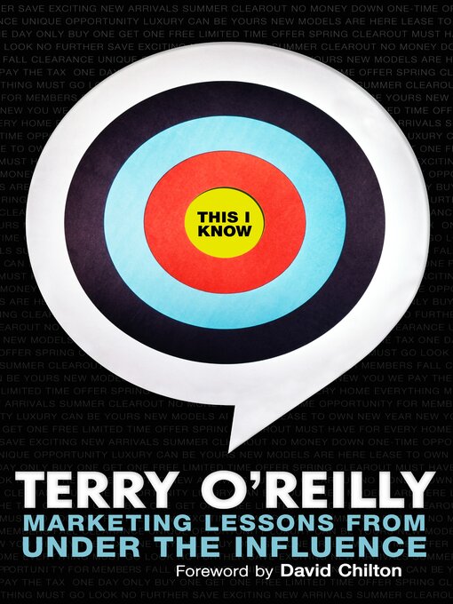 Title details for This I Know by Terry O'Reilly - Available